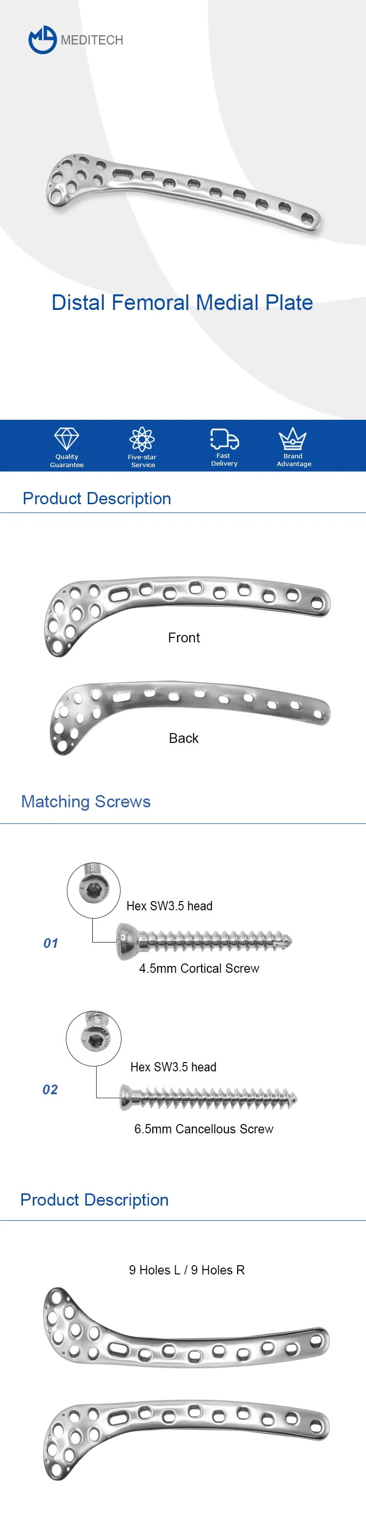股骨远端内侧钢板