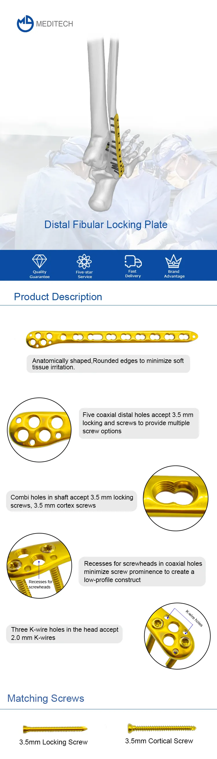 Distal a fibular a pagkandado a plato .